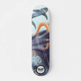 Whale-Oktopus-Qualle glühender Wasserwelt Skateboard