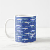 Whale Orca Wal Muster Ozeane Kaffeetasse (Links)