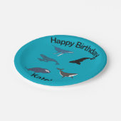 Whale Pappteller (Schrägansicht)