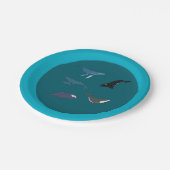 Whale Pappteller (Schrägansicht)