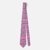 Whale Pattern Neck Tie Krawatte (Vorderseite)