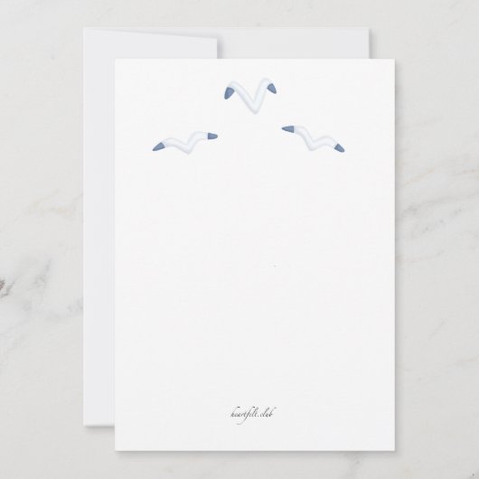 Whale Pirate Birthday Party Einladung (Rückseite)