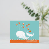 Whale-Post-Karte versagt Postkarte (Stehend Vorderseite)