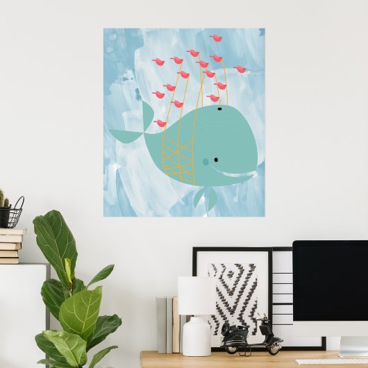 Whale Poster (Heimbüro)