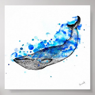 Whale Poster