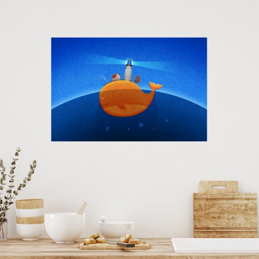 Whale Poster (Küche)