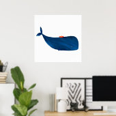 Whale Poster (Heimbüro)