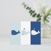 Whale Postkarte (Stehend Vorderseite)