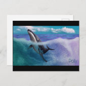 Whale Postkarte (Vorne/Hinten)