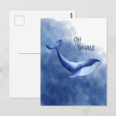  Whale Postkarte (Vorne/Hinten)