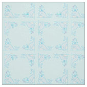 Whale Print Fabric Light Blue Stoff (Muster)