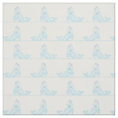 Whale Print Fabric White Stoff (Muster)