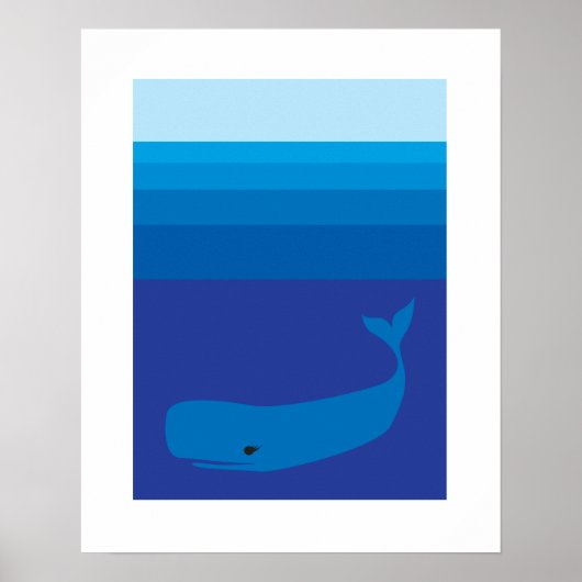 Whale Print Poster (Vorne)