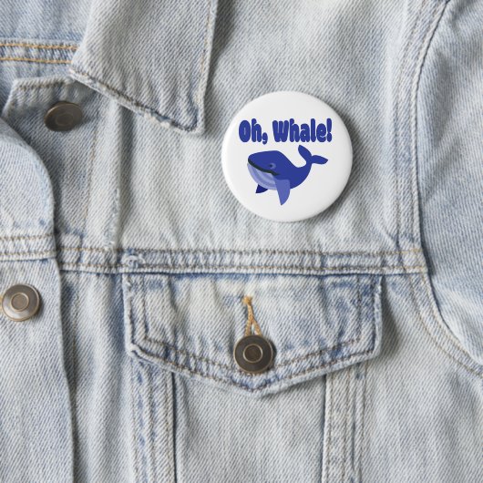 Whale Pun Funny Button (Beispiel)