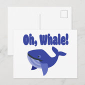 Whale Pun Funny Postkarte (Vorne/Hinten)