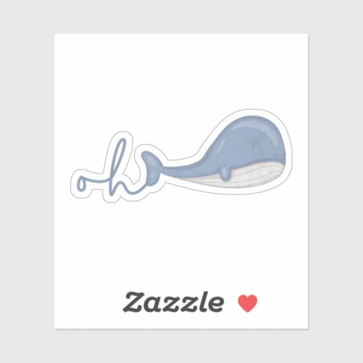 Whale Pun: Oh Wal Aufkleber (Blatt)