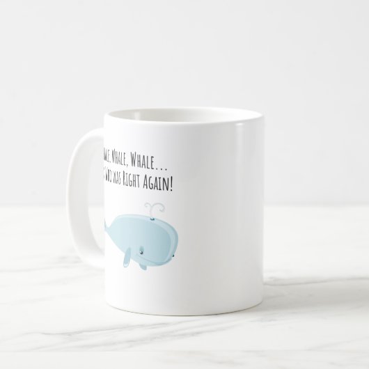 Whale Pun - Tasse - Custom Tasse - Keramik (Vorderseite Links)