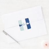 Whale Quadratischer Aufkleber (Umschlag)