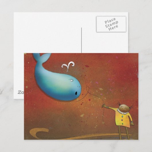 Whale Rider - Neuseeland Postkarte (Vorne/Hinten)