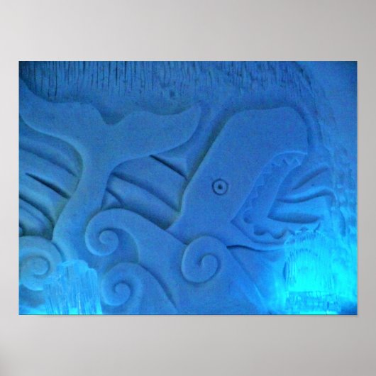 Whale Room im Hotel de Glace, Quebec, Kanada Poster (Vorne)