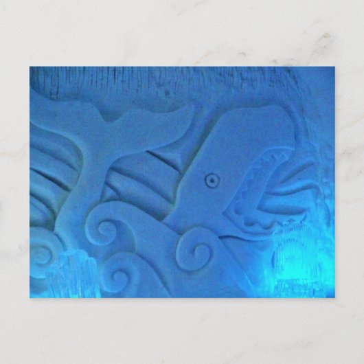 Whale Room im Hotel de Glace, Quebec, Kanada Postkarte (Vorderseite)