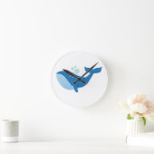 Whale Runde Wanduhr (Zuhause)