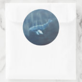 Whale Runder Aufkleber (Tasche)