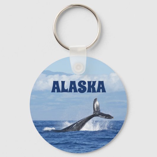 Whale Schwanz Alaska Schlüsselanhänger Geschenk (Vorderseite)