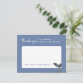 Whale Schwanz Babydusche Dankeskarte (Stehend Vorderseite)