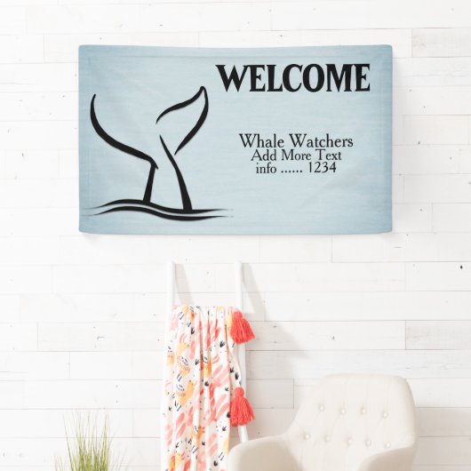 Whale Schwanz Blue Banner (Insitu)