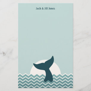 Whale Schwanz Briefpapier