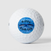 Whale Schwanz Deep Blue Ocean Earth Day Golfball (Vorderseite)