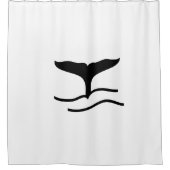 Whale Schwanz Duschvorhang (Vorderseite)