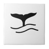 Whale Schwanz Keramik Tile Fliese (Vorderseite)