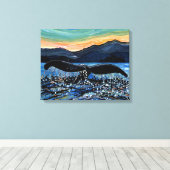 Whale Schwanz Leinwanddruck (Insitu (Holzboden))