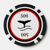Whale Schwanz Pokerchips (Rückseite)