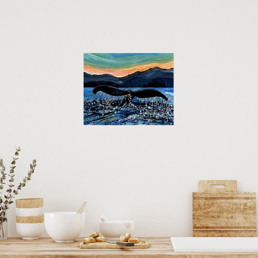 Whale Schwanz Poster (Küche)