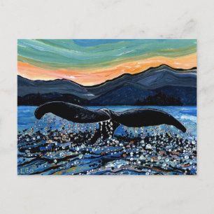 Whale Schwanz Postkarte