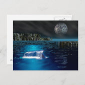 Whale Schwanz Postkarte (Vorne/Hinten)