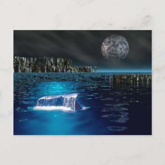 Whale Schwanz Postkarte (Vorderseite)