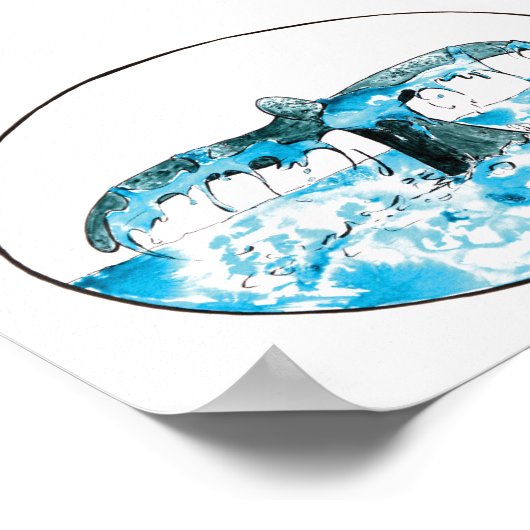 Whale Schwanz Print Poster (Ecke)