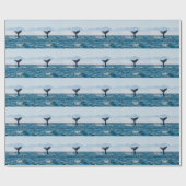 Whale Schwanz Seascape: Dramatisches Wasser. Geschenkpapier (Flach)