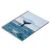 Whale Schwanz Seascape: Dramatisches Wasser. Notizblock (Linke Seite)