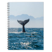 Whale Schwanz Seascape: Dramatisches Wasser. Notizblock (Vorderseite)