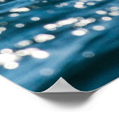 Whale Schwanz Seascape: Dramatisches Wasser. Poster (Ecke)