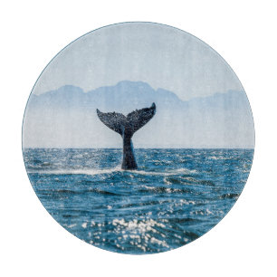 Whale Schwanz Seascape: Dramatisches Wasser. Schneidebrett