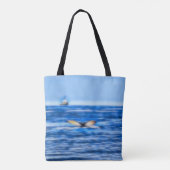 Whale Schwanz Ship Deep Blue Sea Tasche (Rückseite)