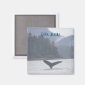 Whale Schwanz Sitka Alaska Magnet (Vorderseite/Rückseite)