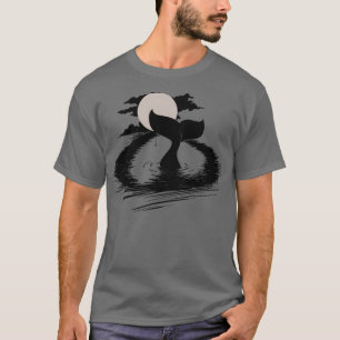 Whale-Schwanz-Tropfen T-Shirt