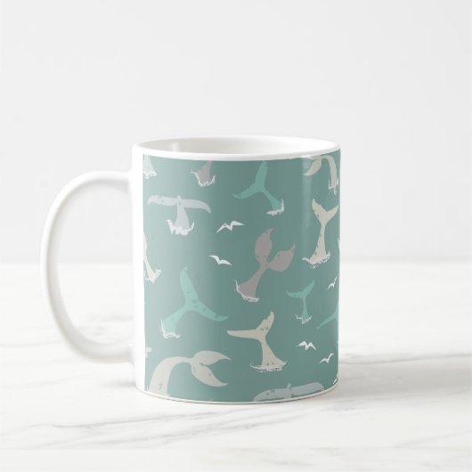 Whale-Schwänze Kaffeetasse (Links)